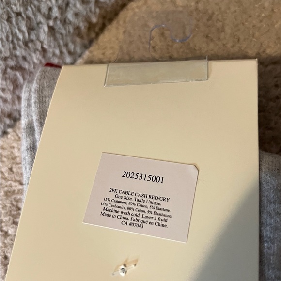 Stems Cashmere Socks 2 Pack - Picture 3 of 3